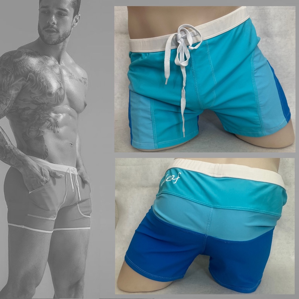 Baleaf Stretch Swim Trunks XXL runs small 80% nylon / 20% elastane Gently worn